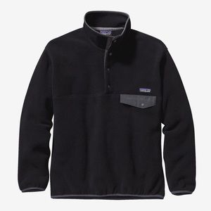 🌲 Men's Patagonia Black Synchilla® Snap-T® Fleece Pullover
